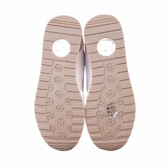 🤩Michael Kors Womens Shoes Sz 8.5 Wilma Trainer Sneakers Soft Pink Suede FT22F - Picture 6 of 11